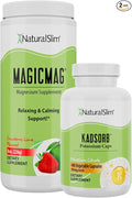 Dynamic Duo MagicMag &amp Kadsorb - Magnesium Powder Stress &amp Sleep Support Drink &amp Potassium Caps Electrolyte Balance Normal pH Support - Natural Aid for a Slow Metabolism