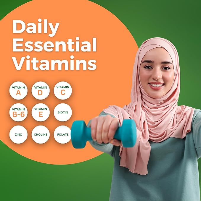 Zaytun Halal Adult Multivitamin Gummies + Joint Support Bundle for Mobility Daily Energy Overall Wellness Non-GMO Gluten Free Made in USA