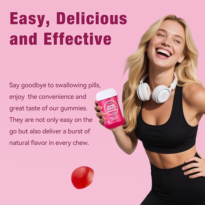 Liquid Collagen for Women Multi Collagen Gummies 1000mg