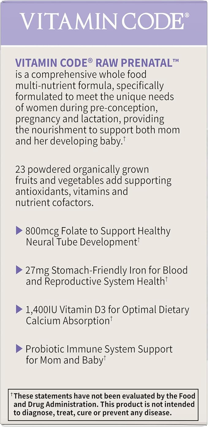 Garden of Life Vitamin Code® RAW Prenatal™ 90 Vegetarian Capsules