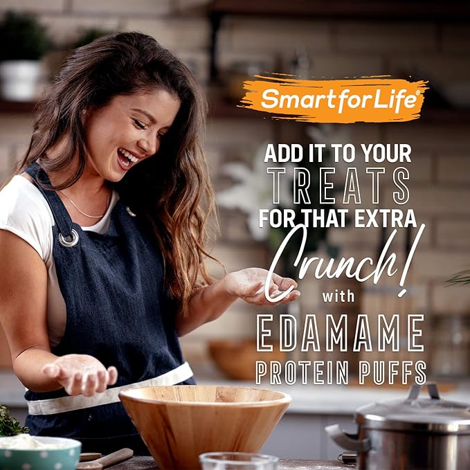 Smart for Life Soy Protein Puffs from Edamame - High Protein Zero Sugar Soy Protein Isolate Puffs - 20 Grams Protein Snacks - Non-GMO Gluten-Free - 3 Pound Box - 53 Servings - Soy Puffs…