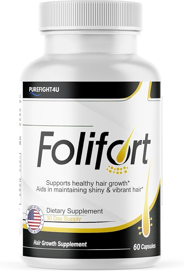 Folifort Supports Healthy Unique Hair Growth Scalp Nourishment Support | Folifort Dietary Supplement | 60 Capsules