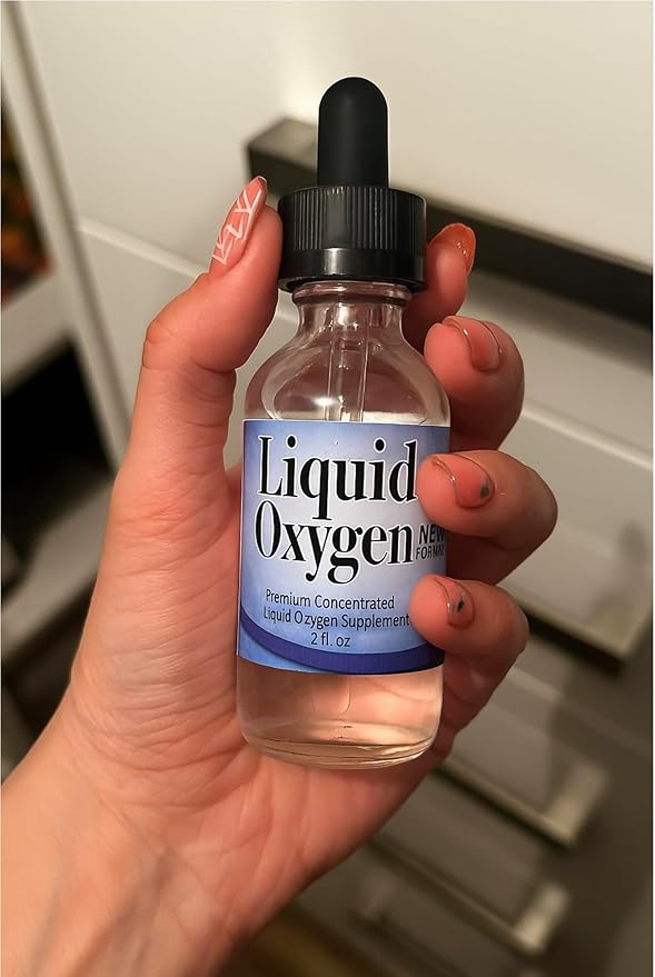 Stabilized Liquid Oxygen Drops – Concentrated Supplement to Oxygenate The Body Boost Energy Support Immunity Hydration and Overall Wellness | Vegan and Sugar-Free 5 Bottles. New Formula