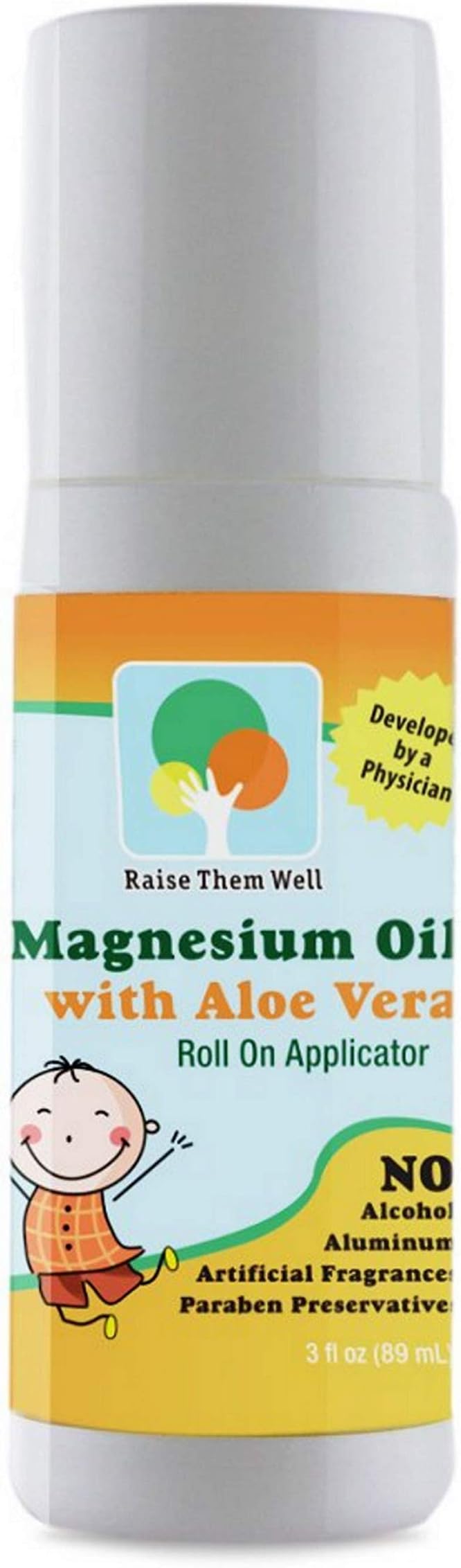 Raise Them Well Kid Safe Calming Magnesium Oil Roller and Original Magnesium Oil Roller Bundle