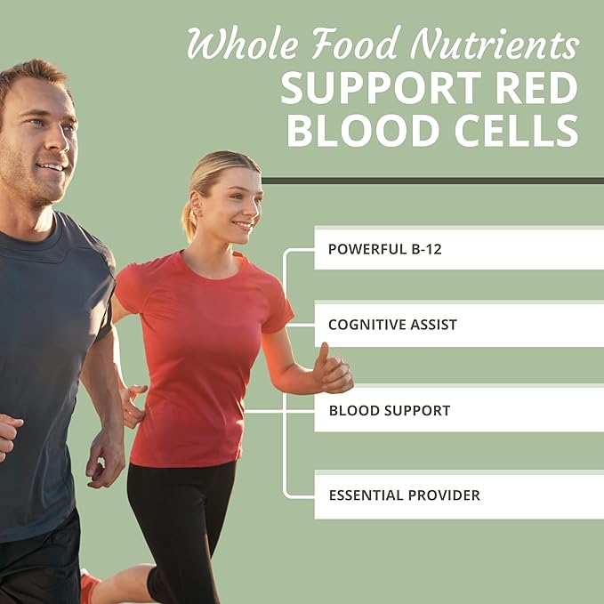 Optimal Health Systems Essential B-12 Drops | Whole Food B-12 for Energy Red Blood Cell &amp Cognitive Support | Potent Vegetarian Gluten Free Non-GMO – 60 mL