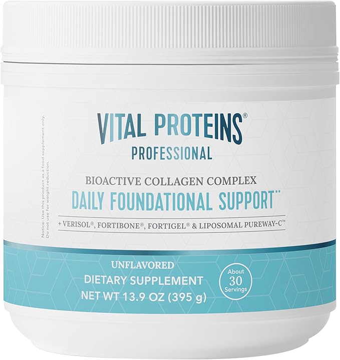 Vital Proteins® Professional Daily Foundational Support 12g Bioactive Collagen Peptides Reduces Fine Lines &amp Wrinkles Supports Joint Mobility**
