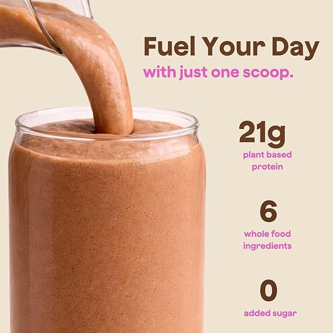 The Bomb Co. Bomb Plant Protein Protein Powder with 21g Protein Amino Acids Zero Sugar Pea Protein Cocoa Chia Seeds Pumpkin Seeds Vanilla &amp Monk Fruit Gluten Free Chocolate Flavor 20 Sr
