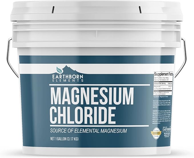 Earthborn Elements Calcium Chloride &amp Magnesium Chloride Bundle (1 Gallon Each) Pure &amp Undiluted Home &amp Pantry Additives