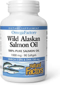 NATURAL FACTORS Wild Alask Salmon Oil 90 CT