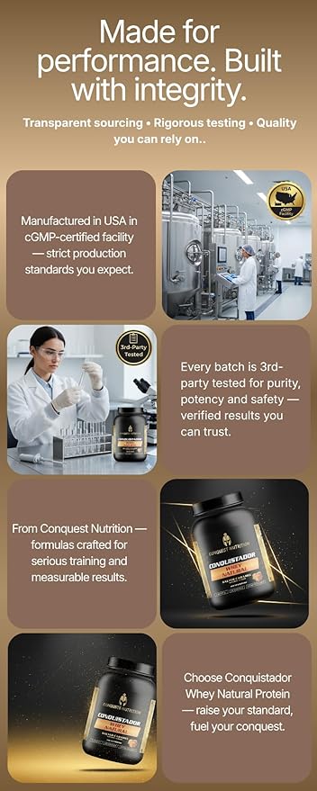 Conquistador Whey Protein Natural Salted Caramel 2lb