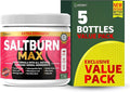 SaltBurn Max Extra Strength Natural Supplement with Organic Herbal Ingredients Turmeric Moringa Wheatgrass 28 Servings 6.3 oz (5)