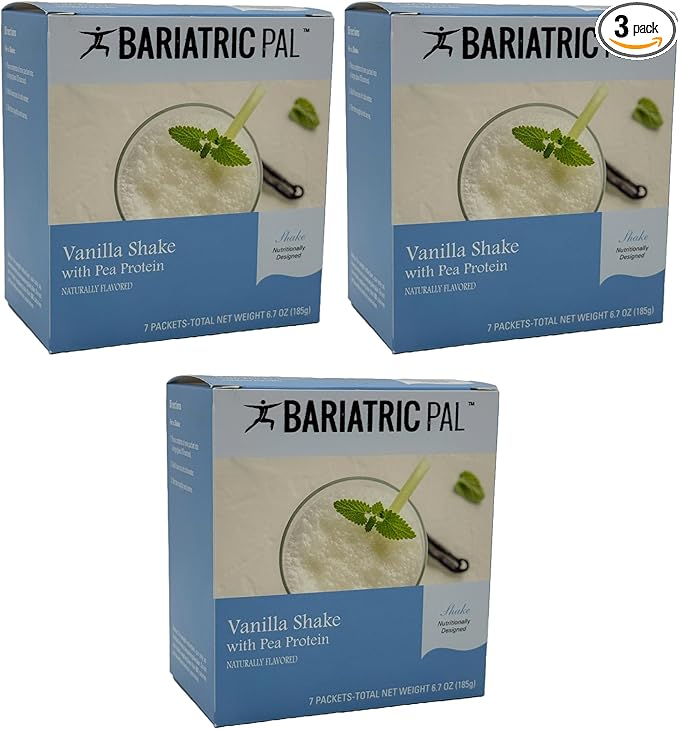 BariatricPal 15g Pea Protein Dairy-Free Shake - Vanilla (3-Pack)