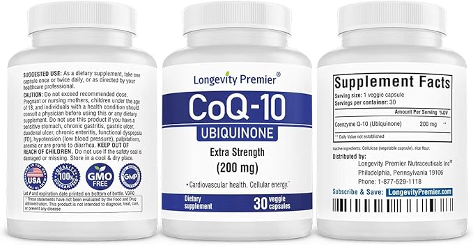[BP Value Pack] Longevity Blood Pressure Formula 90 caps x 3 Bottles with 1 Free Bottle of CoQ10 [30 caps]