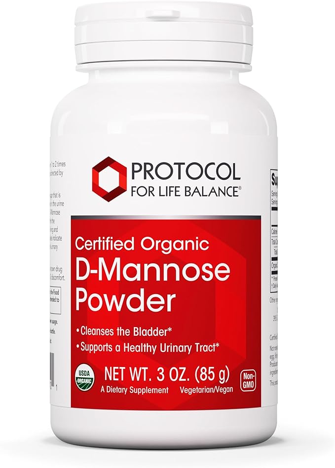 PROTOCOL FOR LIFE BALANCE D-Mannose Powder - 2g per Serving - Bladder Cleanse - Support Health Urinary Tract - for Men &amp Women - Kosher &amp Non-GMO - 3 oz
