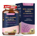 Totaria Inositol Supplement for Women with Vitamin D3 Folate 40:1 Ratio Myo-Inositol &amp D-Chiro Inositol Complex (Vitamin B8) Inositol Capsules 180 Capsules 60 Servings 2 Month Supply