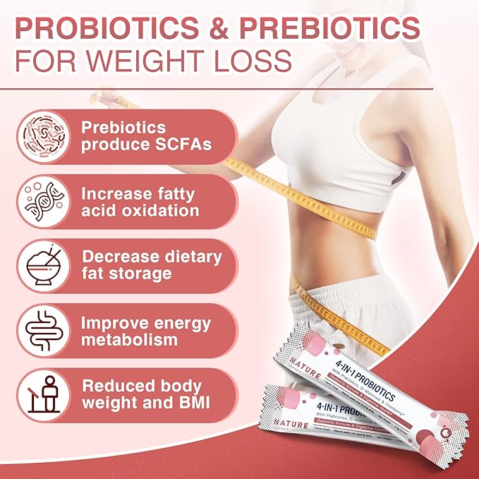 NATURE TARGET Probiotics-for-Women Prebiotics-and-Probiotics-Powder + Probiotics for Women Urinary Tract Health
