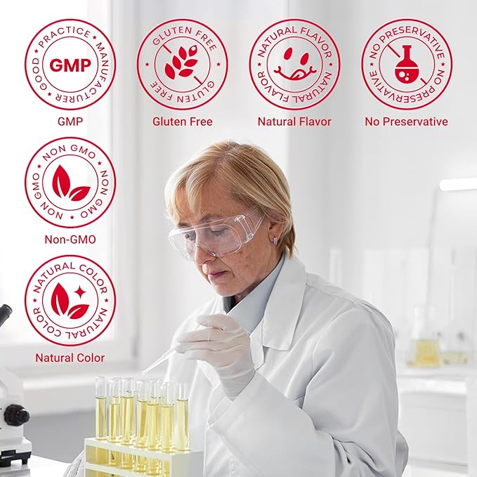 Heivy Marine Liquid Collagen for Women 10000mg 133% Higher Absorption CoQ10 Biotin Vitamins USA GMP 3rd Party Tested Non-GMO Gluten Free 50mL 10 Bottles