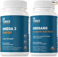 Dr. Tobias Omega 3 Fish Oil and Oregano &amp Caprylic Acid Supplements Supports Heart Brain Immune with Gut Flora Balance Complex &amp Intestinal Health for Women &amp Men