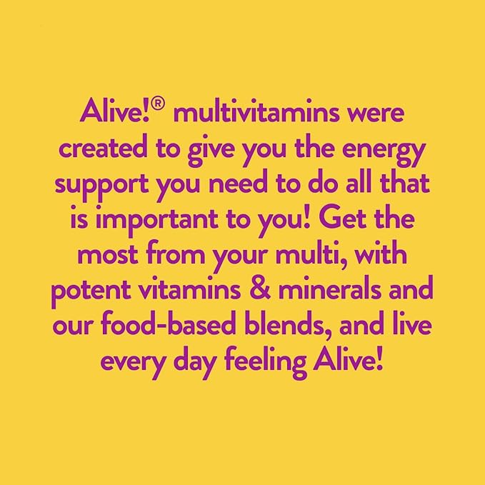 Nature's Way Alive! Once Daily Multivitamin Bundle: Women's &amp Men's Ultra Potency Food-Based Blends 60 Tablets Each