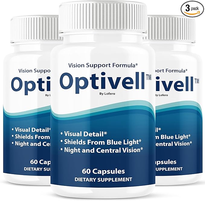 (3 Pack) Optivell Eye Capsules Optivel Pills Vitamins Eye Care Wellness Supplement Healthy Eyesight Retina Sharper Vision Support Formula Clear Eyes Ocular Comfort Health Visual Balance (180 ct)