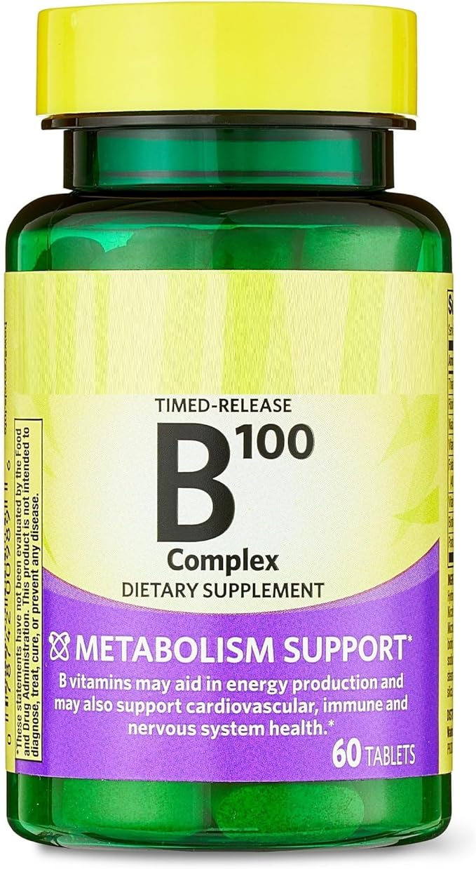 SEDLAV B-100 Complex Metabolism Support Dietary Supplement Timed-Release Tablets 60 Count Sticker