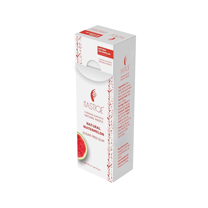 Mastiqe Sugar Free Hard Chewing Gum with Natural Mastic (Watermelon)