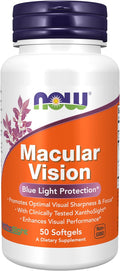 NOW Foods Supplements Macular Vision Softgel Eye Health Eye Support 50 Softgels