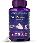 Melatonin Capsules for Sleep - Natural Sleep Aid Supplement with L-Theanine &amp GABA - SleepEZ Pillowz 30 Count