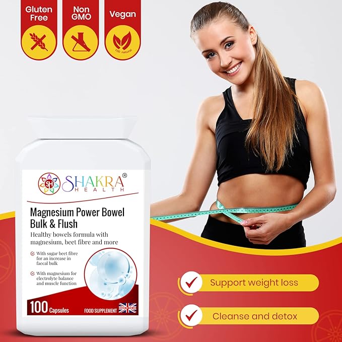 Magnesium Power Bulk &amp Flush. A Magnesium Based Formula to Support Long-Term Bowel Hydration Health &amp Removal of Colonic Plaque | Shakra Health