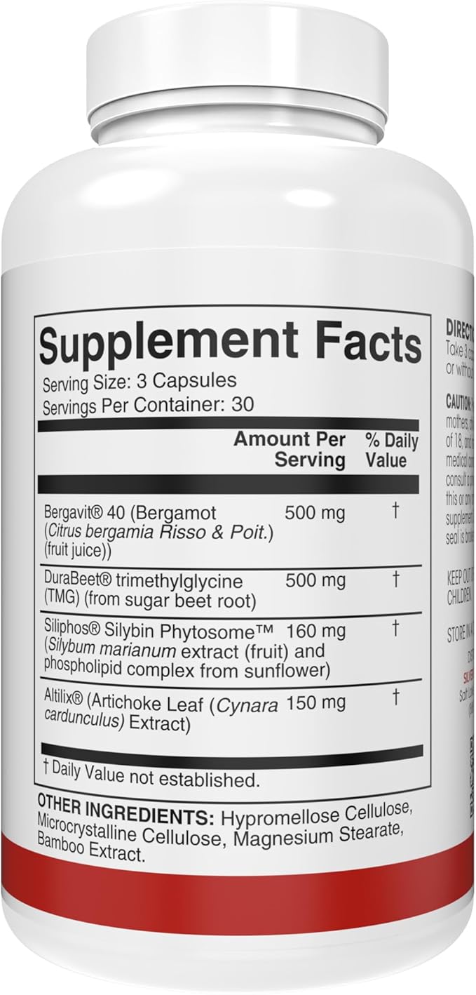 Silver Fern Brand Liver Complex Supplement (1 Pack) – with Milk Thistle Beet Root Bergavit® &amp Artichoke Extract – Daily Liver Support – 90 Vegetarian Capsules