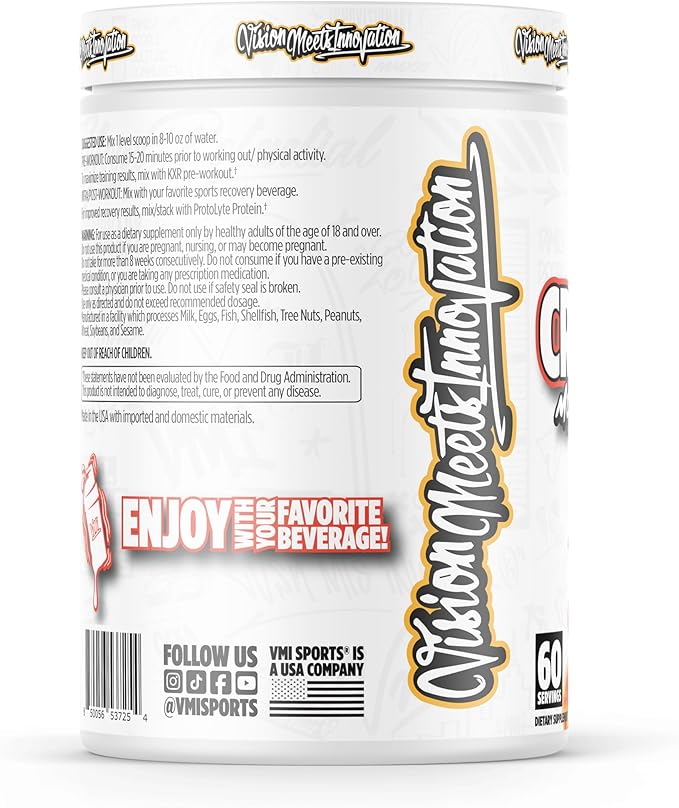 VMI Sports Creatine Monohydrate Powder Muscle Mass – Strength – Size – Power | 5 Grams per Serving (60 Servings Peach Mango Rings)