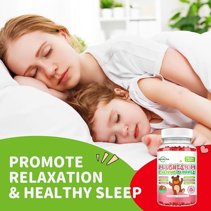 2 Pack Magnesium Gummies for Kids &amp Adults- Magnesium Glycinate