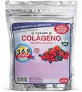 YASABY Hydrolyzed Collagen Powder Berry Flavor 500 g with Omega 3-6-9 Fiber Vitamins Minerals and Coenzyme Q10