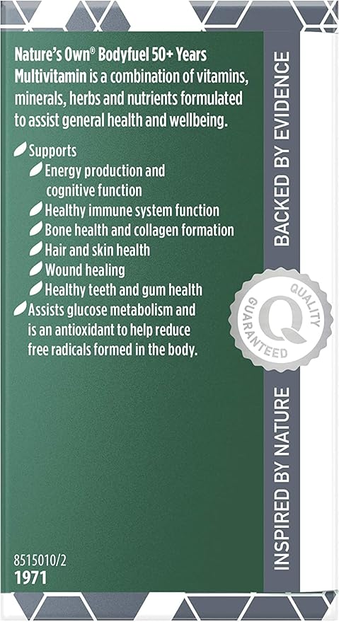 Nature's Own Bodyfuel 50+ Multivitamin 60 Tablets