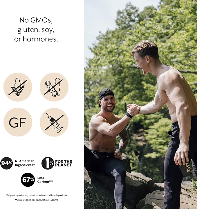 ProMix Nutrition Whey Protein Isolate Powder Chocolate - Grass-Fed - ­Post Workout Fitness &amp Nutrition Shakes Smoothies &amp Cooking Recipes - Gluten-Free &amp Keto-Friendly - 2.5 Pound (Pack