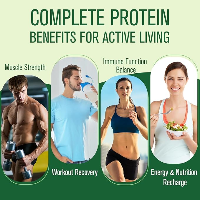 30g Plant-Based Protein Powder 5-in-1 Vegan Protein Powder Vanilla 0g Sugar with 20 Billion CFU Probiotics BCAA Vitamins and Minerals Digestive Support Keto-Friendly Low Carb 20 Servings
