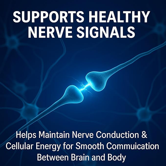 Rynutra Nerve Support Supplement Capsules for Neuropathy with CoQ10 Turmeric L-Carnitine Butcher’s Broom Alpha Lipoic Acid Enhance Nerve Calming Promote Overall Well-Being 60 Capsules
