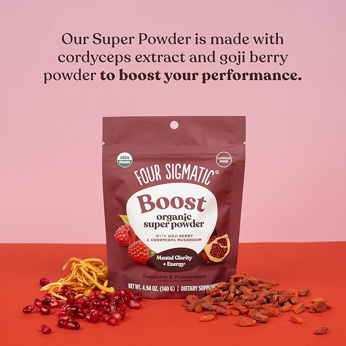 Four Sigmatic Plant Based Vanilla Protein + Perform Super Powder Workout Bundle Clean Vegan Protein for Brain Function and Immune Support | Superfood Powder with Adaptogens &amp Antioxidants
