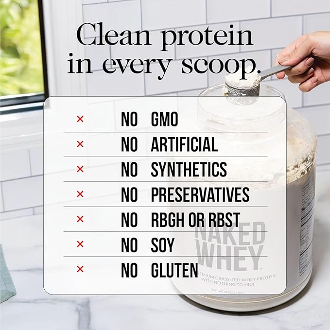 NAKED Vanilla Whey Isolate Protein Powder (24 Servings) Collagen Peptides Protein Powder 20oz (60 Servings) – Grass-Fed Pasture-Raised Non-GMO Gluten Free Keto Paleo Friendly