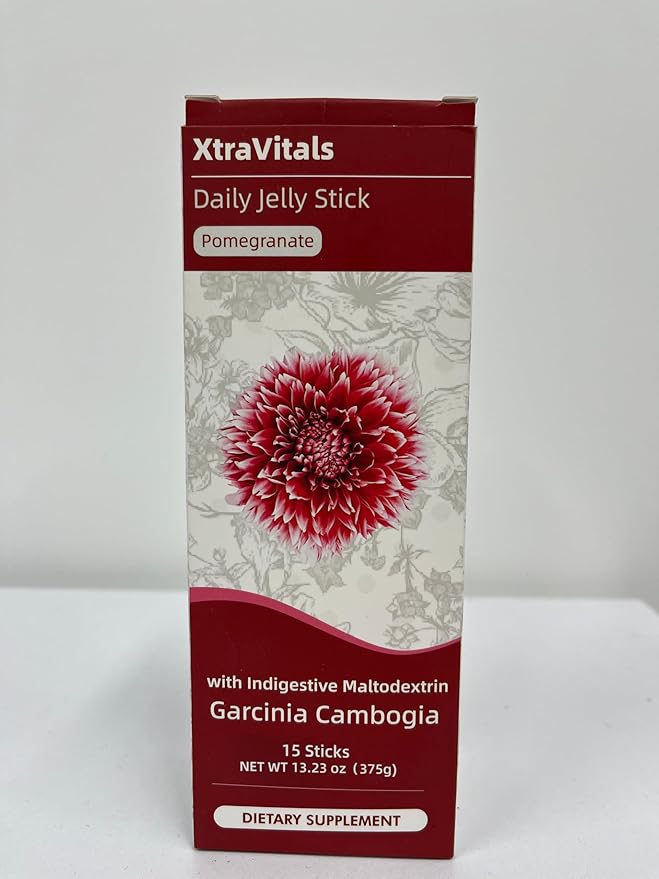 Coleology Cutting Jelly - Collagen Jelly Stick with Chia Seeds Collagen Hyaluronic Acid Glowing Skin Pomegranate Flavored 15 Sticks