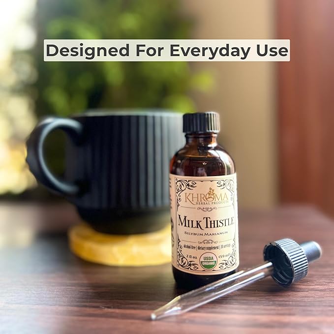 Khroma Herbal Products Organic Milk Thistle - 2 oz Liquid - 30 Servings