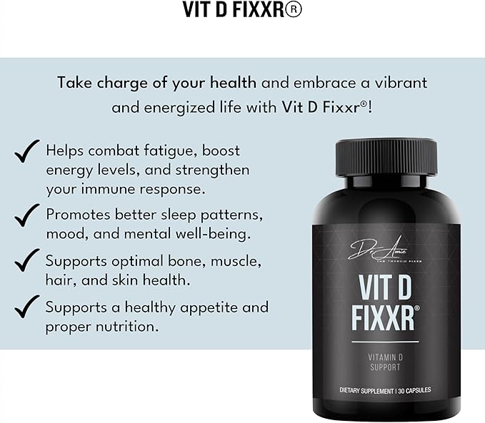 VIT D by Dr. Amie | High Potency Vitamin D with K1 K2 and geranylgeraniol (GG) | 10000 IU per Capsule | 30 Day Supply 30 Capsules
