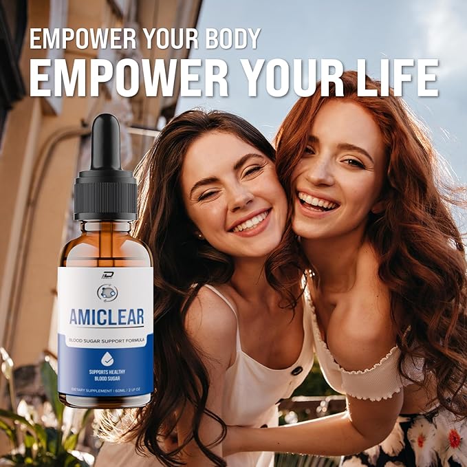 Amiclear Drops Healthy Formula - Dietary Supplement Drops - Extra Strength Amiclear Liquid Drops Grape Seed Amiclear Drops Reviews (3 Pack - 180 ML)