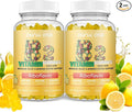 Vitamin B2 Gummies 400mg | Riboflavin 400mg with CoQ10 150mg Magnesium 200mg | B2 Vitamin 400mg for Kids &amp Adults Nervous System &amp Skin Health | 60 Vegan Chewables | Lemon（Pack 2