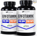 Healthfare Benfotiamine 300mg | 200 Capsules | Fat Soluble Thiamine Vitamin B1 | Supports Overall Health | Non-GMO | Gluten Free (2-Pack)