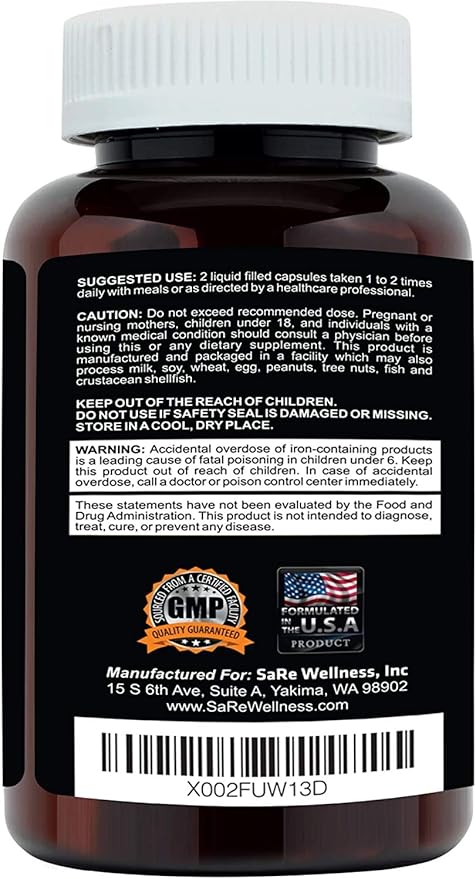 Clinical Daily Complete Whole Food Multivitamin Supplement for Women &amp Men - Complete Liquid Vitamin Absorption! 42 Superfood Fruits Vegetables - Young Adult to Senior - 120 Liquid Capsules
