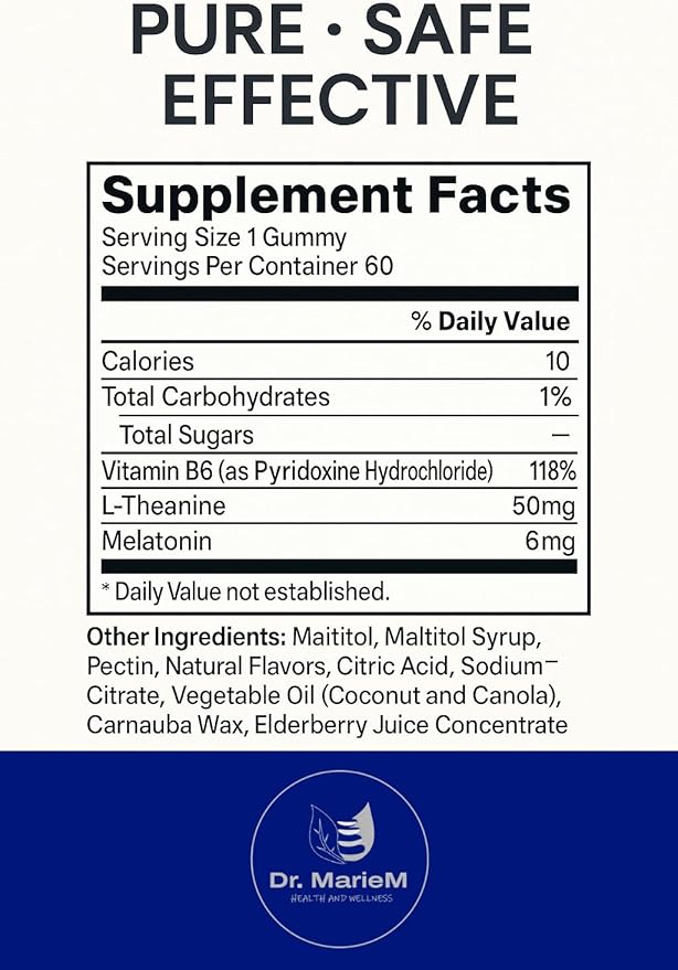 Sleep Ease+ Melatonin Gummies – 6 mg Melatonin for Deep Restful Sleep and Relaxation – Antioxidant Support – Strawberry Flavor – 60 Gummies