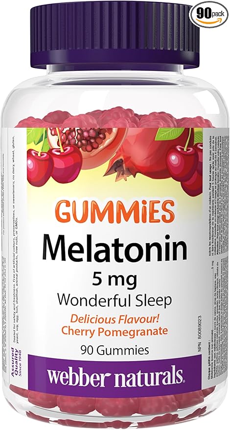Webber Naturals Melatonin 5 Mg Gummy 90 Count