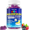 Kids Magnesium Glycinate Gummies: Magnesium Glycinate Supplement with L-theanine Omega-3 Calcium Citrate Zinc Vitamin D3 B6 for Kids Natural Zzz Overall Health - Sugar Free Non-GMO (60Count)