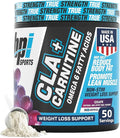 BPI Sports CLA+Carnitine – CLA L Carnitine &amp Linoleic Acid – L Carnitine Supplement for Weight Loss Metabolism &amp Lean Muscle – Caffeine Free – Grape – 50 Servings – 12.34 oz